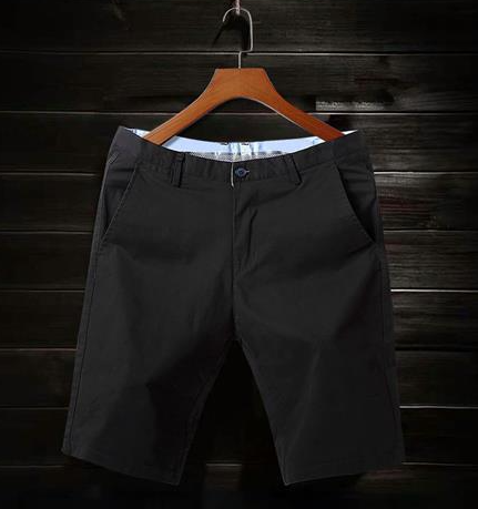 Men’s Casual Loose Cropped Pants – Elastic Waist Summer Capri Pants
