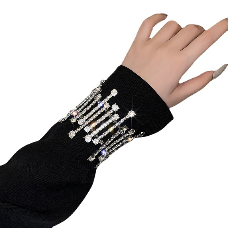 Women’s Luxury Rhinestone Statement Bracelet – Sparkling Elegant Fashion Jewelry