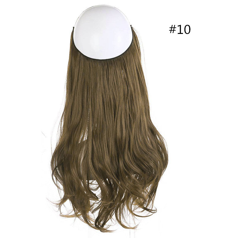 45cm Invisible Long Wavy Hair Extensions – Fish Line Synthetic Hairpiece, 32 Colors