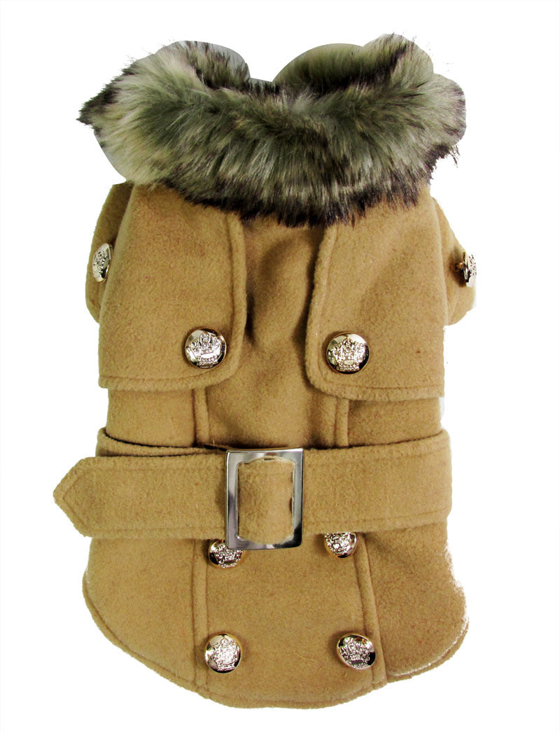 Warm Wool Blend Dog Winter Coat – Cozy Pet Jacket for Cold Weather