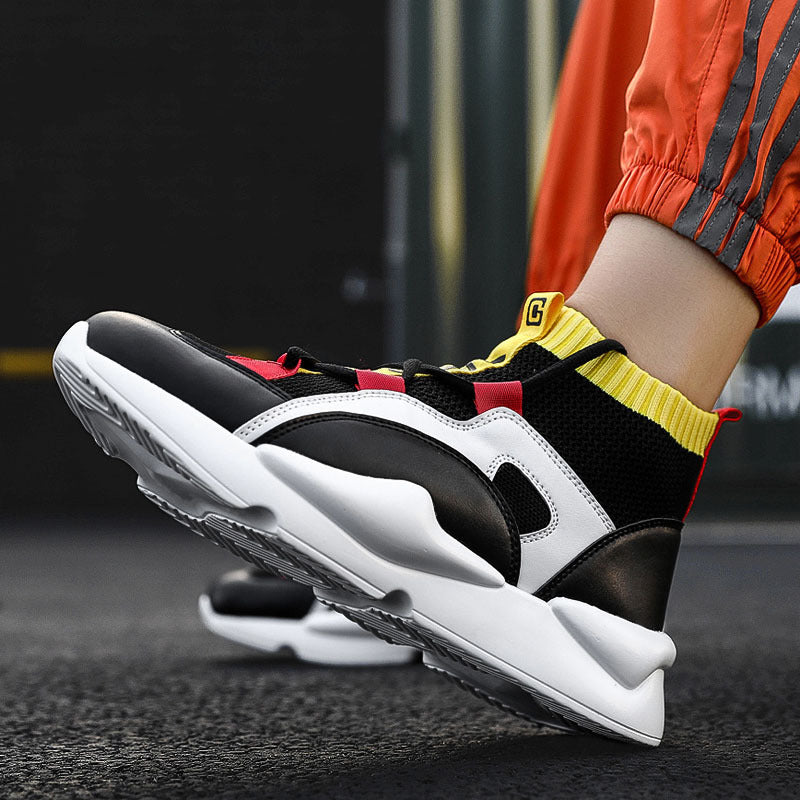 Men’s High-Top Sock Sneakers – Modern Slip-On Casual Shoes