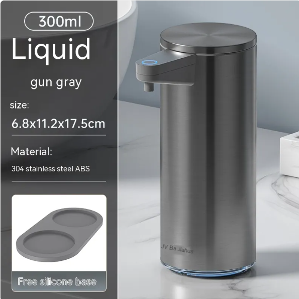 SaniSense Touchless Steel Soap Dispenser – Automatic Motion Sensor Foam & Liquid Soap Dispenser