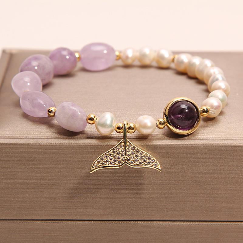 Women’s Natural Freshwater Pearl Bracelet – Elegant Classic Pearl Jewelry