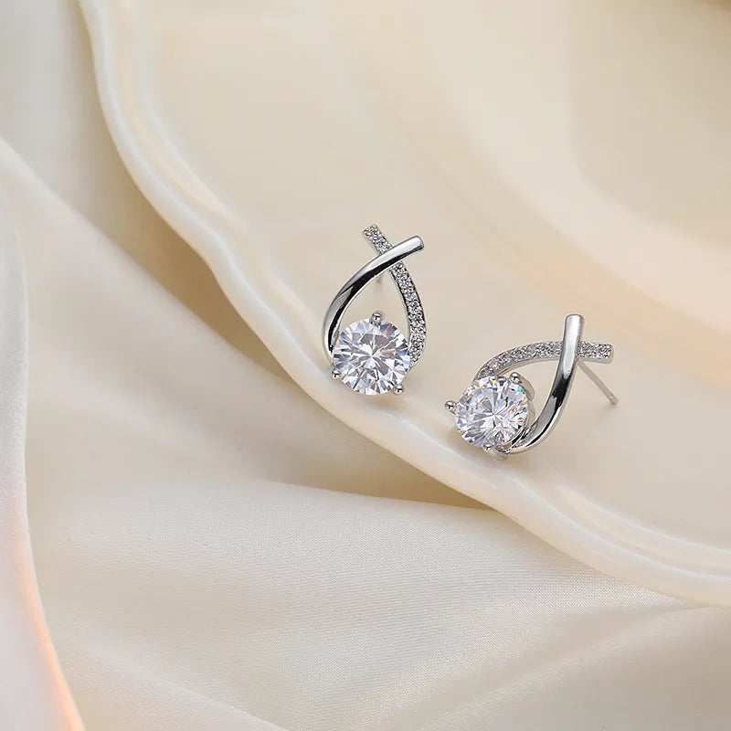 Women’s Alloy Cross Earrings – Stylish Statement Fashion Jewelry