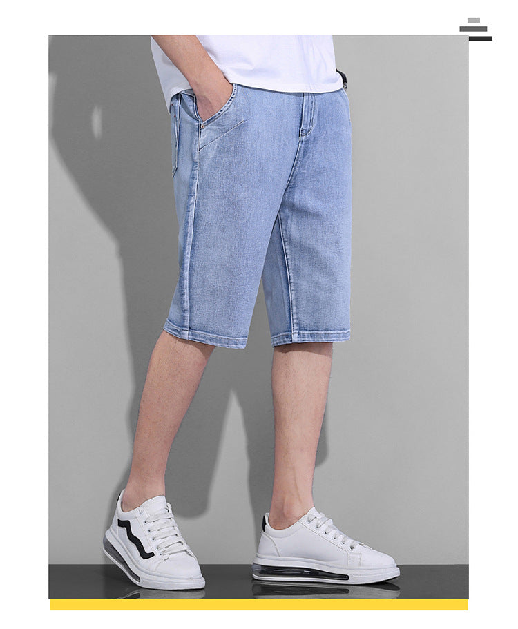 Men’s Trendy Five-Point Summer Breeches Pants – Lightweight Cotton Casual Pants