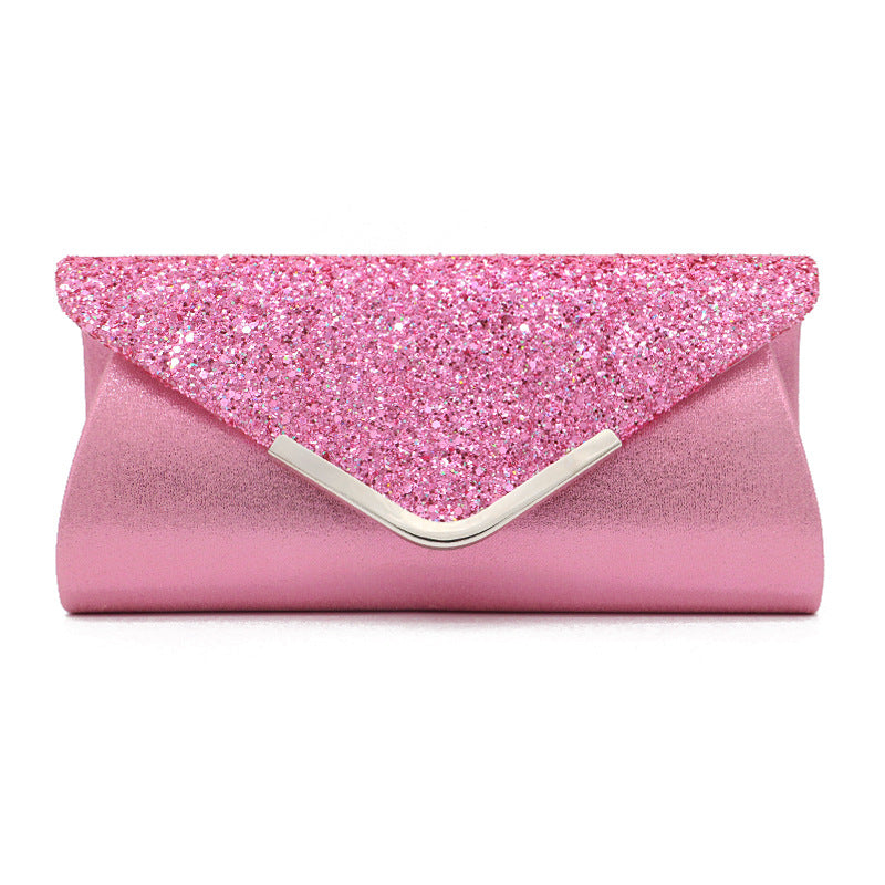 European & American Sequin Handbag for Women – Lightweight Sparkling PVC Dinner & Cosmetic Bag