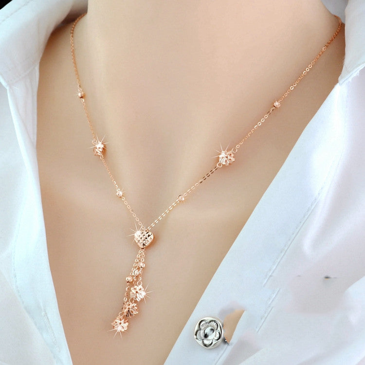 925 Silver Tassel Pendant Necklace