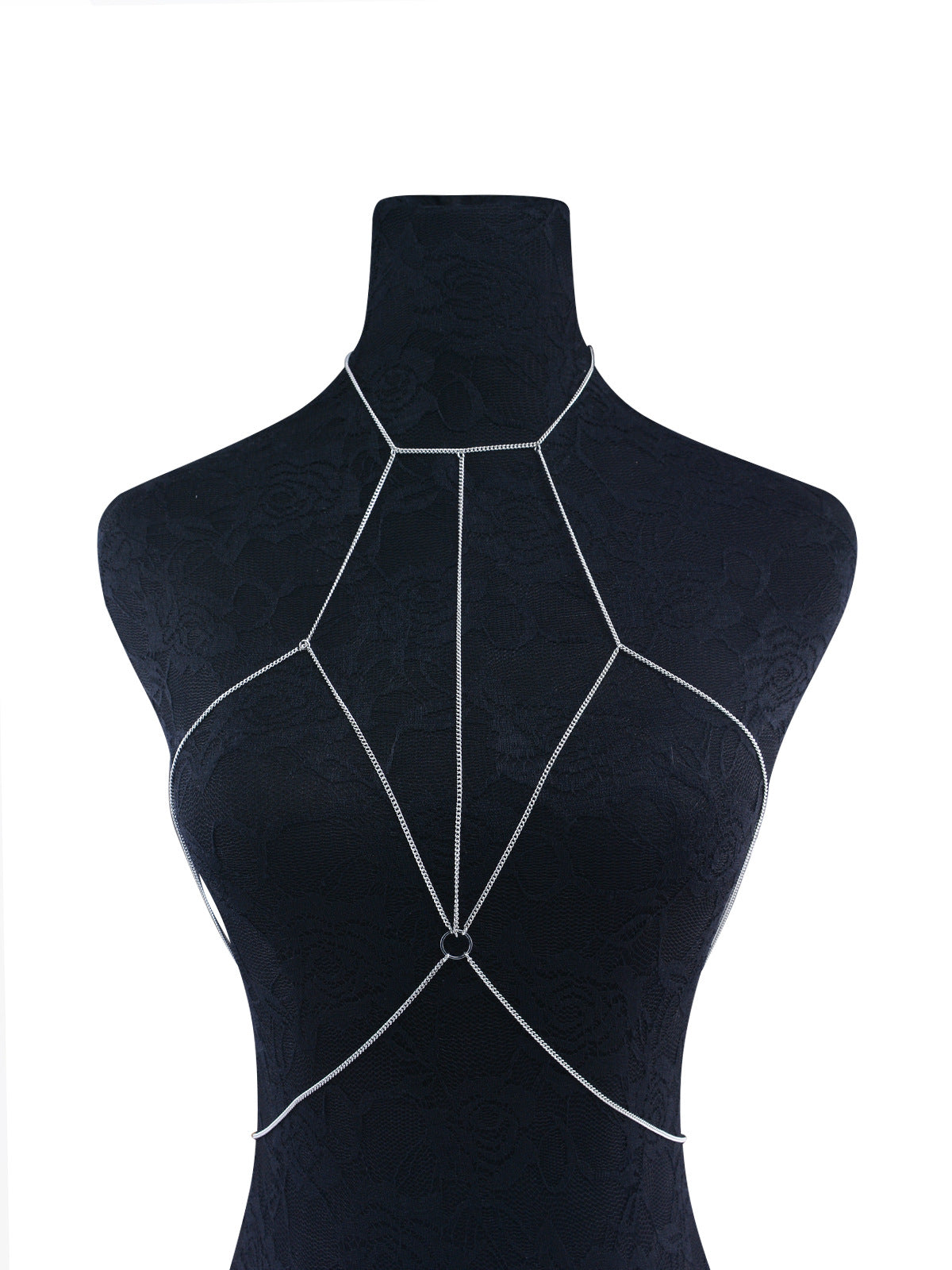 Women’s Geometric Body Chain – Lightweight Gold & Silver Street Fashion Chest Jewelry