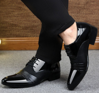 Men’s Fashion Leather Dress Shoes – Classic Business Formal Footwear