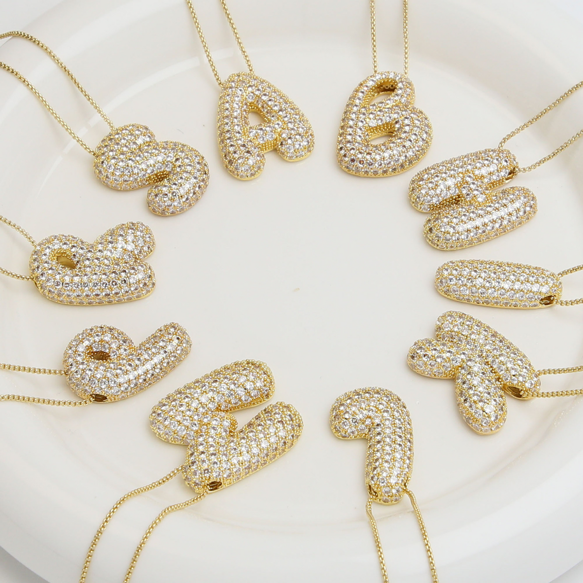 English Letter Necklace
