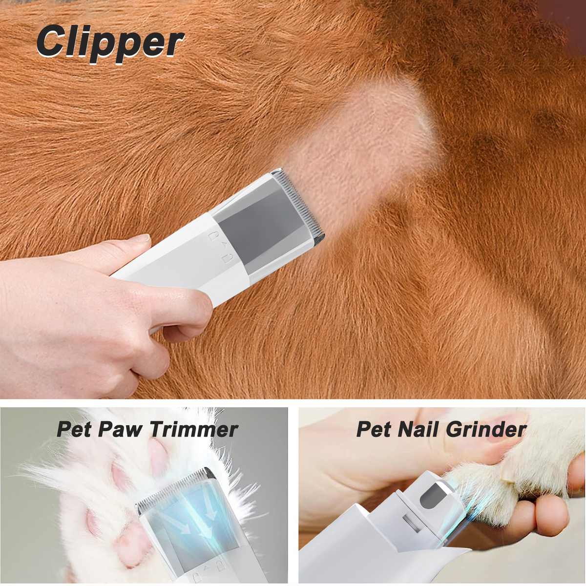 7-in-1 Pet Grooming Vacuum Kit – Multifunctional Trimming, Brushing & Deshedding System