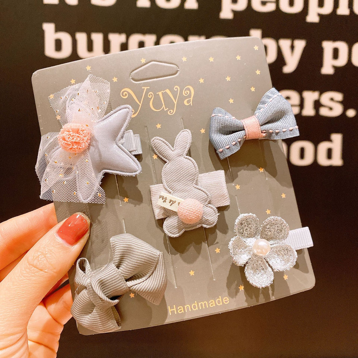 Korean Baby Hair Clips Set for Girls – Cute Children's Hair Accessories