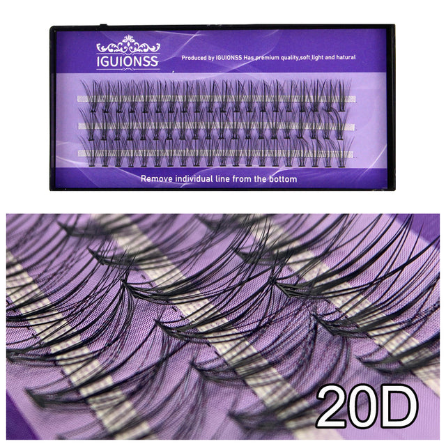 Natural Segmented Eyelash Extensions – 0.1mm B, C, D & DD Curl, 8–15mm