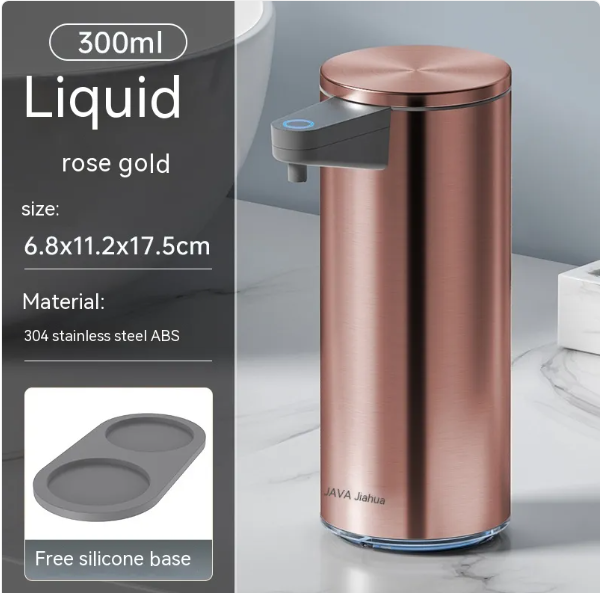 SaniSense Touchless Steel Soap Dispenser – Automatic Motion Sensor Foam & Liquid Soap Dispenser