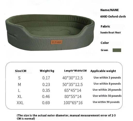 Polar Fleece Waterproof Dog Bed – Reversible 600D Oxford Outdoor Pet Mat