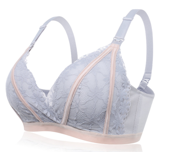 Lace Button Nursing Bra – Comfortable Breastfeeding & Maternity Bra for Women