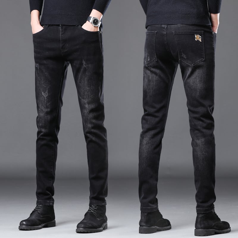 Men’s Korean Casual Stretch Trousers – Slim-Fit Everyday Pants – USA