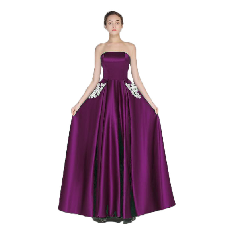 Women’s Plus Size Bridesmaid Evening Gown – Elegant Long Formal Dress S–5XL