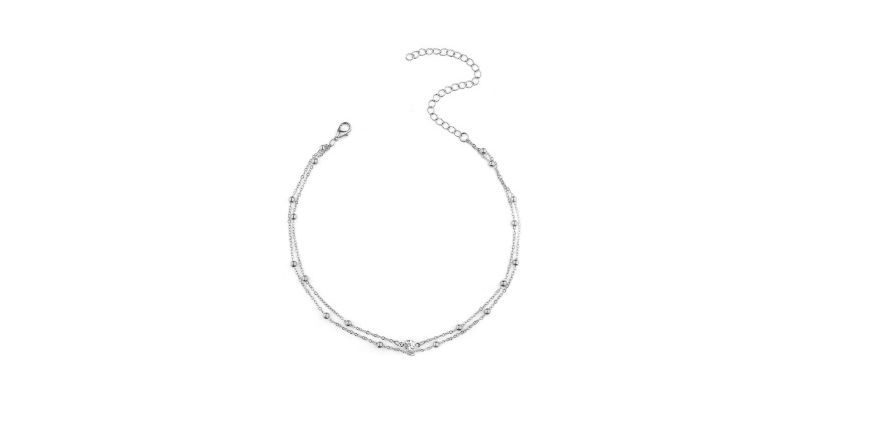 Women’s Rhinestone Tassel Body Chain – Gold & Silver Chest Chain Necklace Statement Jewelry