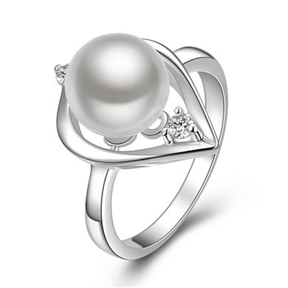 Fashion Pearl Jewelry Set for Women (Ring, Earrings, Necklace)