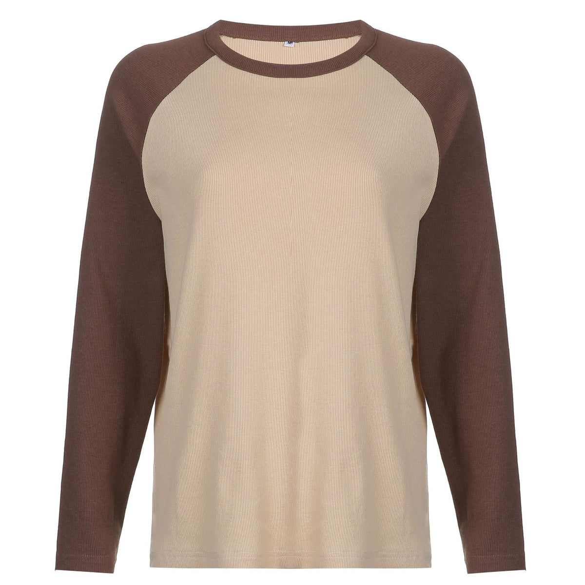 Loose Casual Long-Sleeve Round Neck T-Shirt for Women