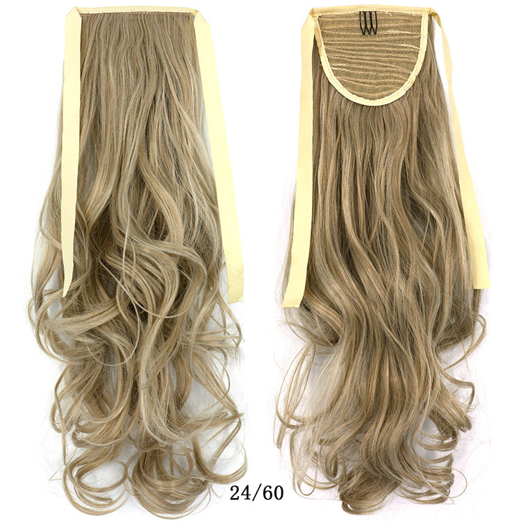 50cm Invisible Ponytail Hair Extension for Women – High-Temperature Silk, 47 Colors
