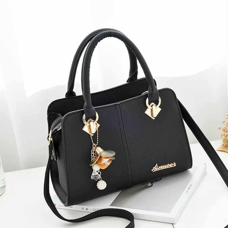 Handbag & Crossbody Bag for Women – Fresh Sweet PU Motorcycle Bag with Multi-Pocket Storage
