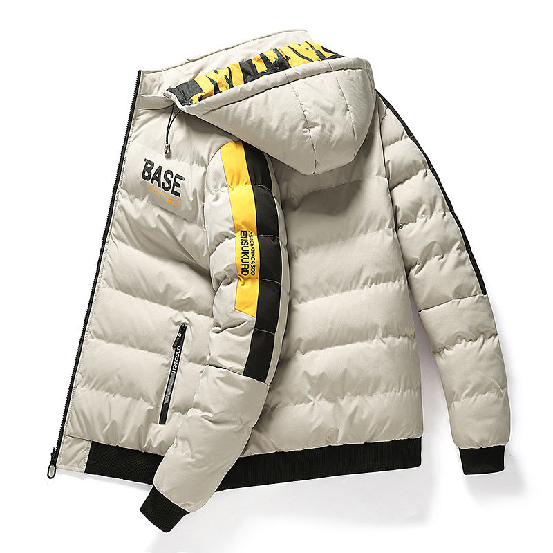 Men’s Reversible Hooded Jacket Y210 – Double-Sided Korean-Style Winter Jacket, 4 Colors, M–5XL
