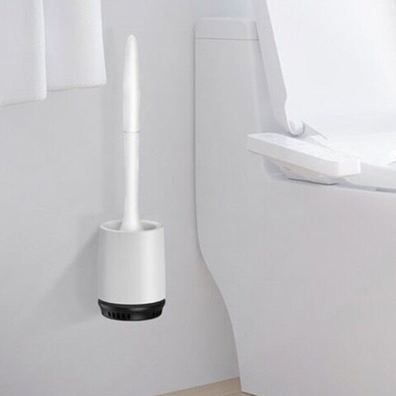 TPR Toilet Brush – Soft Rubber Head, Floor or Wall-Mounted