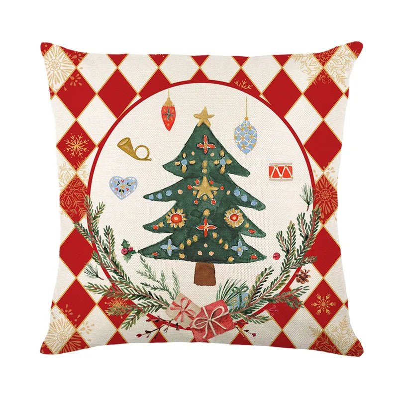 Flax Pillow Sofa Cushion – Solid Color Linen Decorative Pillow Cover