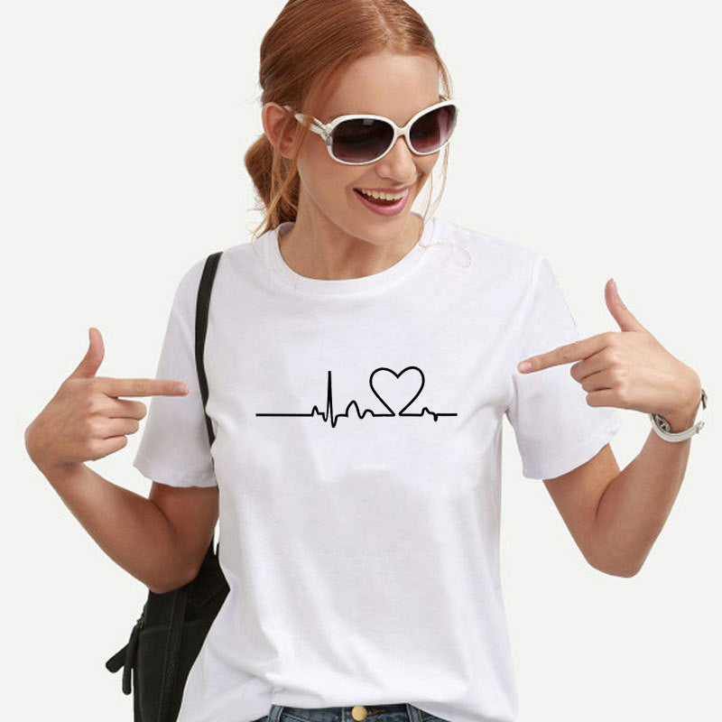 African Girl Print Short Sleeve T-Shirt for Women
