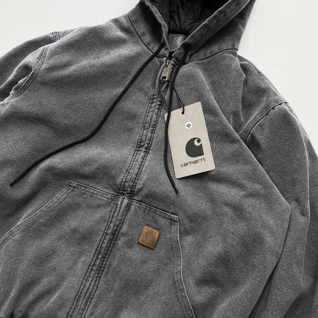 Men’s Distressed Hooded Zipper Jacket – Soft Cotton Casual Streetwear Jacket, 4 Colors, S–XL