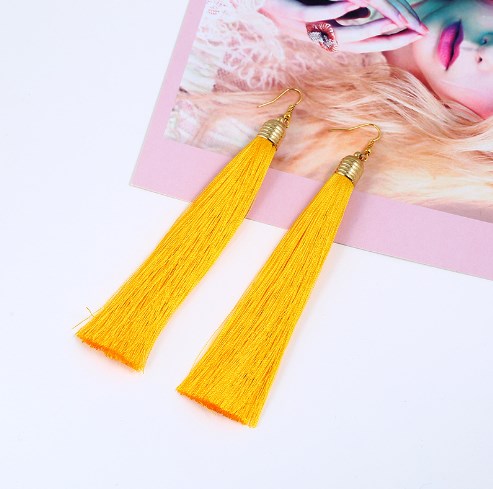Long Tassel Dangle Earrings for Women – Elegant Statement Jewelry