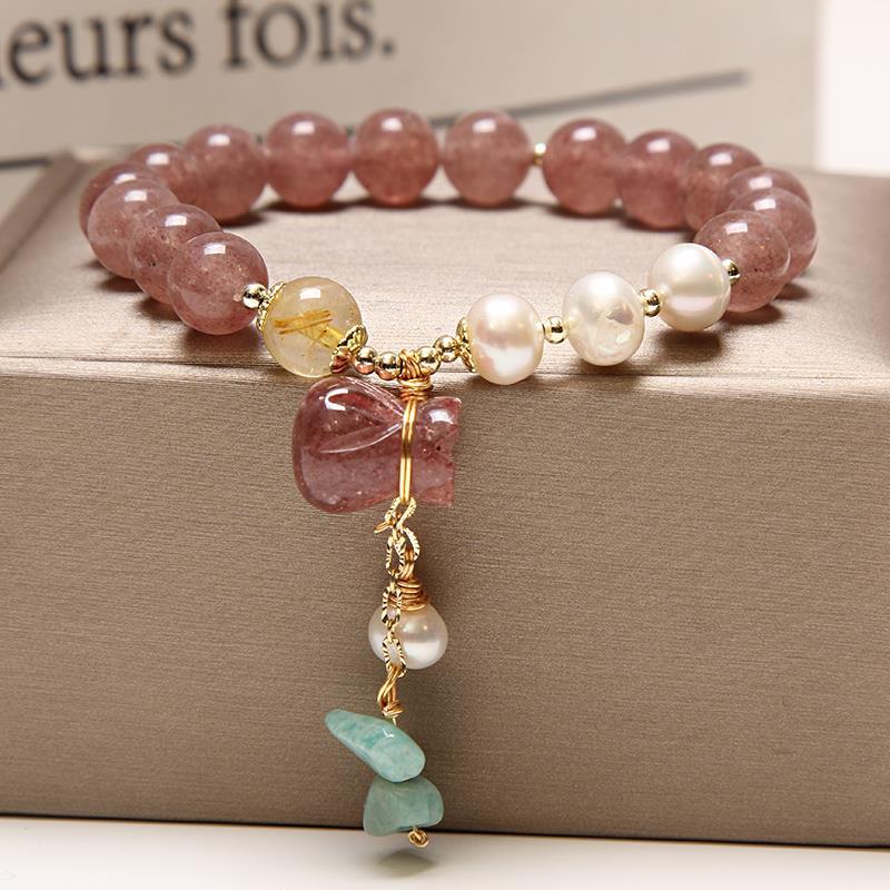 Women’s Natural Freshwater Pearl Bracelet – Elegant Classic Pearl Jewelry