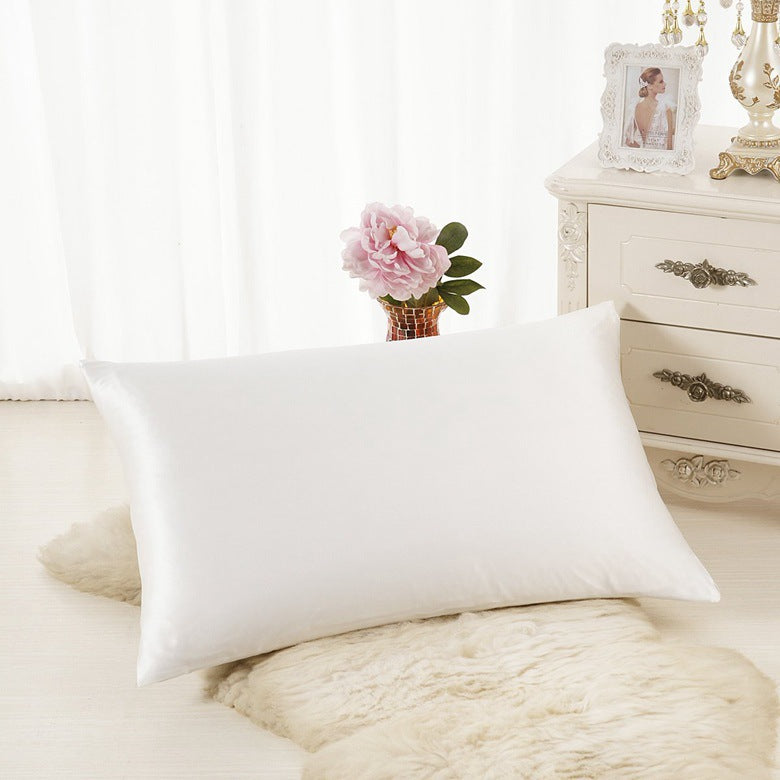 Satin Solid Color Ice Silk Pillowcase – Smooth Single Pillowcase