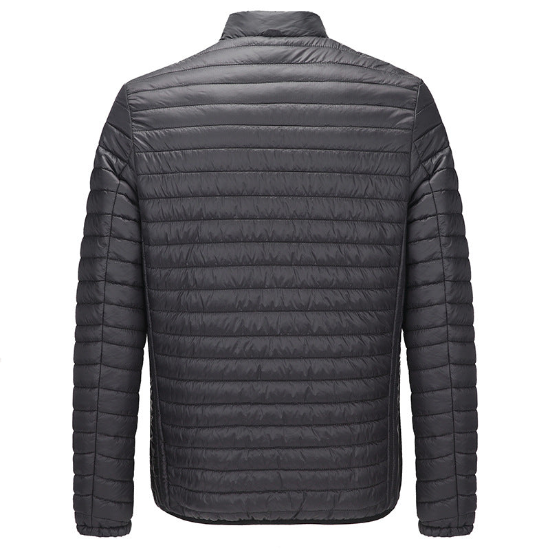 Men’s Smart USB Heated Winter Jacket – Lightweight Electric Heating Cardigan, Black, M–5XL