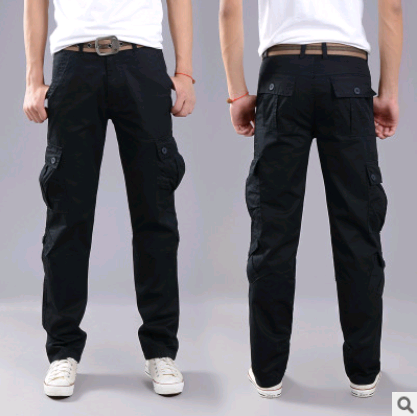 Men’s Multi-Pocket Military Cargo Pants – Casual Utility Trousers