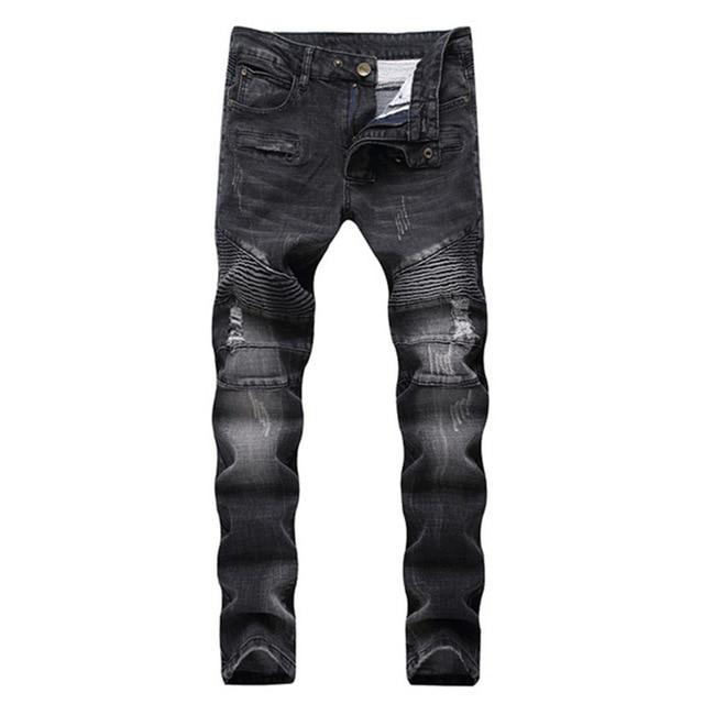 Men’s Slim Fit Stretch Denim Jeans – 75% Cotton Flexible Blue & Black Jeans, Sizes 28–42