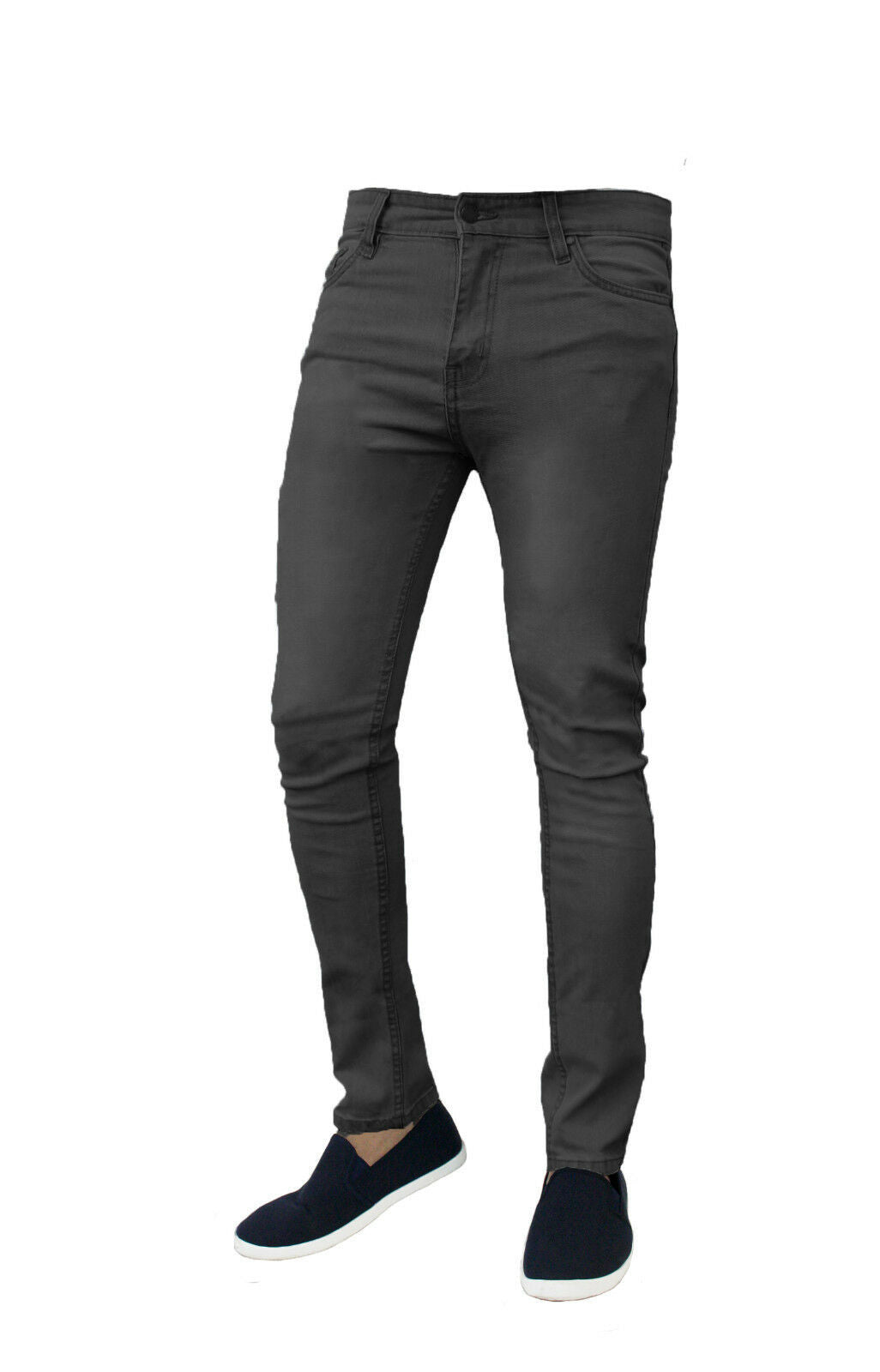 Men’s Stretch Skinny Slim-Fit Jeans – Mid-Waist Casual Denim Pants, S–3XL