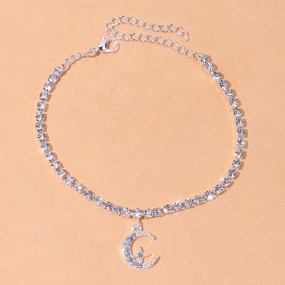 Star Moon Novelty Personality Anklet