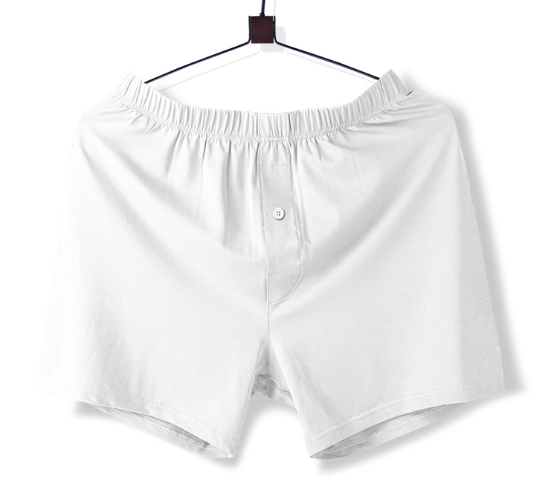 Mid-Waist Men’s Cotton Home Pants – Breathable Relaxed Lounge Shorts