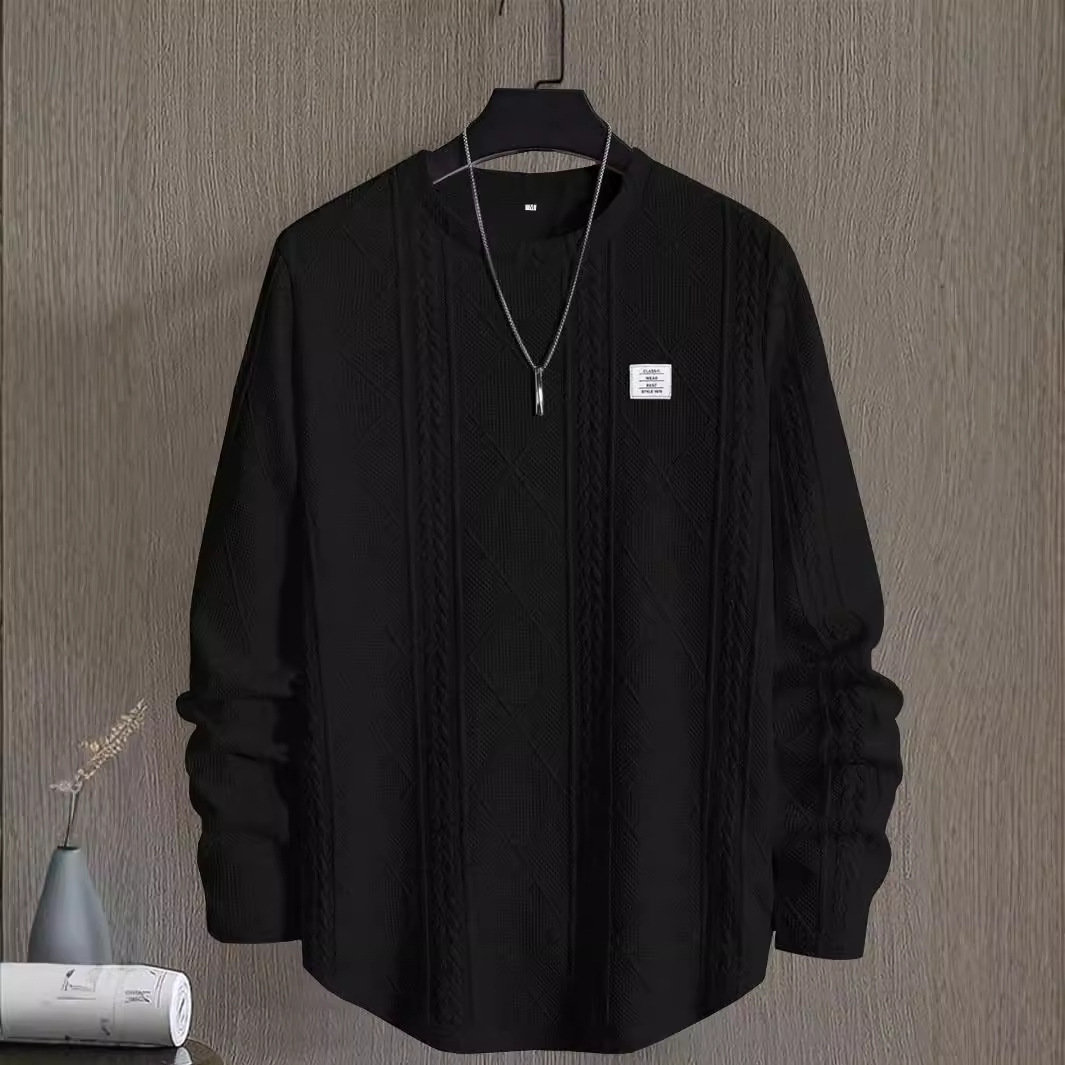 Men’s Letter Sweatshirt – Casual Crew Neck Pullover, 6 Colors, S–2XL