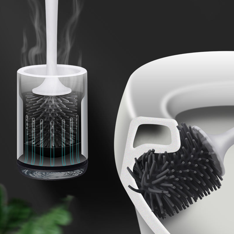 TPR Toilet Brush – Soft Rubber Head, Floor or Wall-Mounted