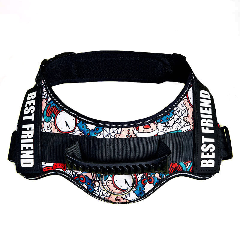 Adjustable Nylon Dog Chest Harness – Secure No-Pull Style Harness for Small to Large Dogs