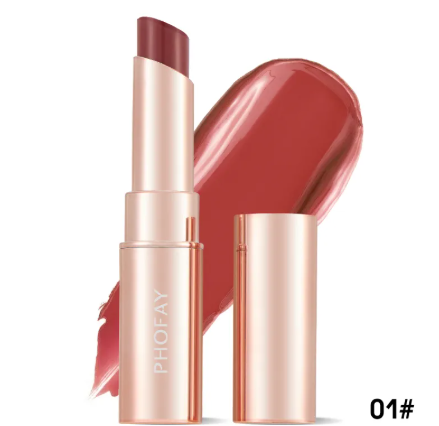 PHOFAY Moisturizing Lipstick – Hydrating Rich Color, 8 Shades