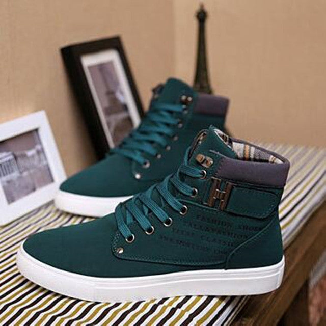 Trendy High Top Martin Boots for Men in Spring/Fall