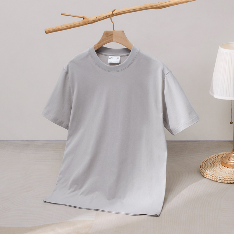 Heavyweight Unisex 240g Double Yarn Cotton T-Shirt – Loose Fit Premium Tee