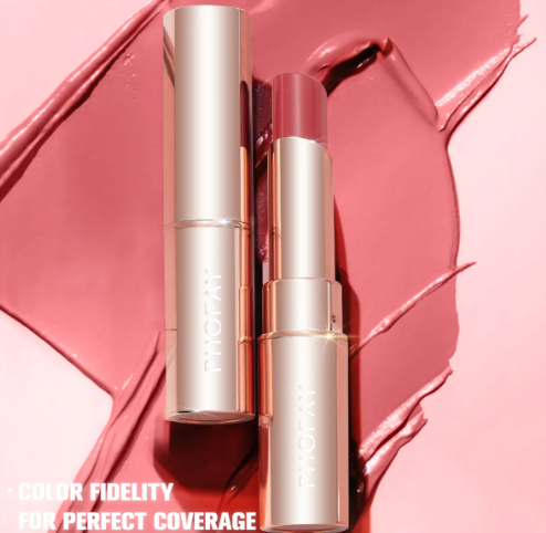 PHOFAY Moisturizing Lipstick – Hydrating Rich Color, 8 Shades