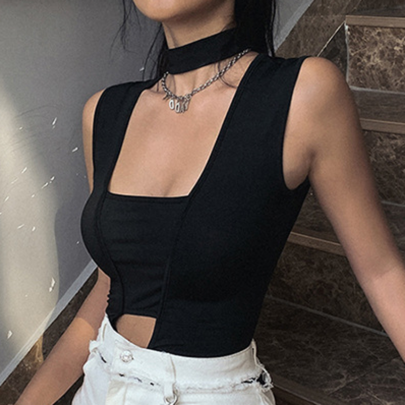 Y2K O-Neck T-Shirt Jumpsuit for Women - Summer Fashion