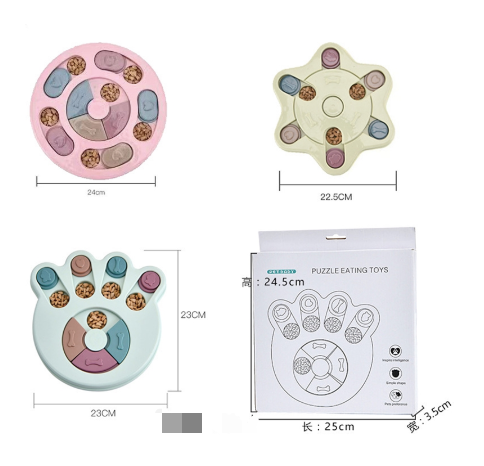 Interactive Dog Feeding Puzzle Toy for Training – Treat Dispensing Slow Feeder